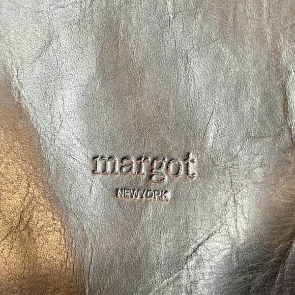 Margot New York Shoulder Bag Soft Leather Multiple Pockets Snap Closure Black OS - Picture 12 of 14